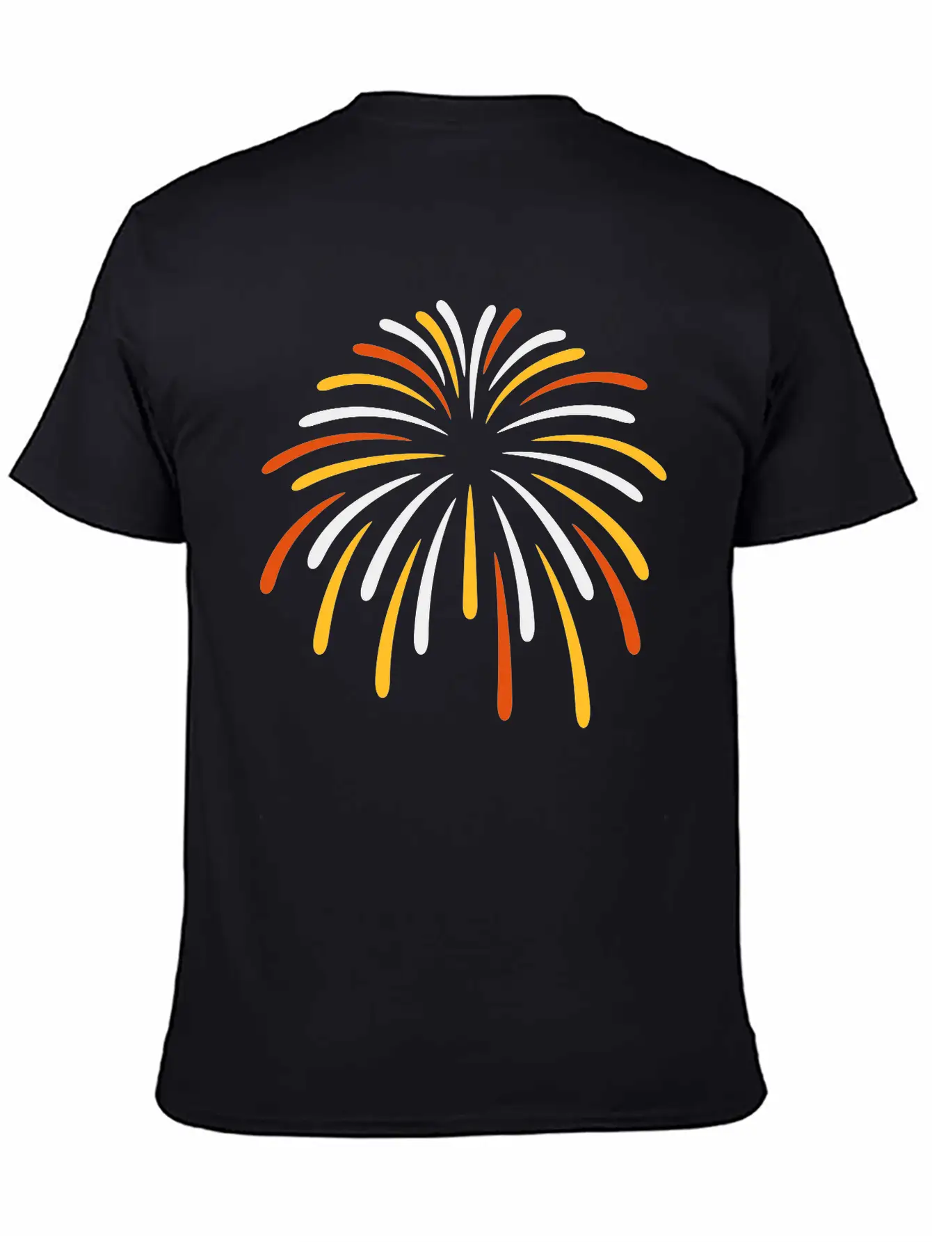 Colorful Sky Fireworks New Breathable Soft Cotton T-Shirt – Timeless Casual Look