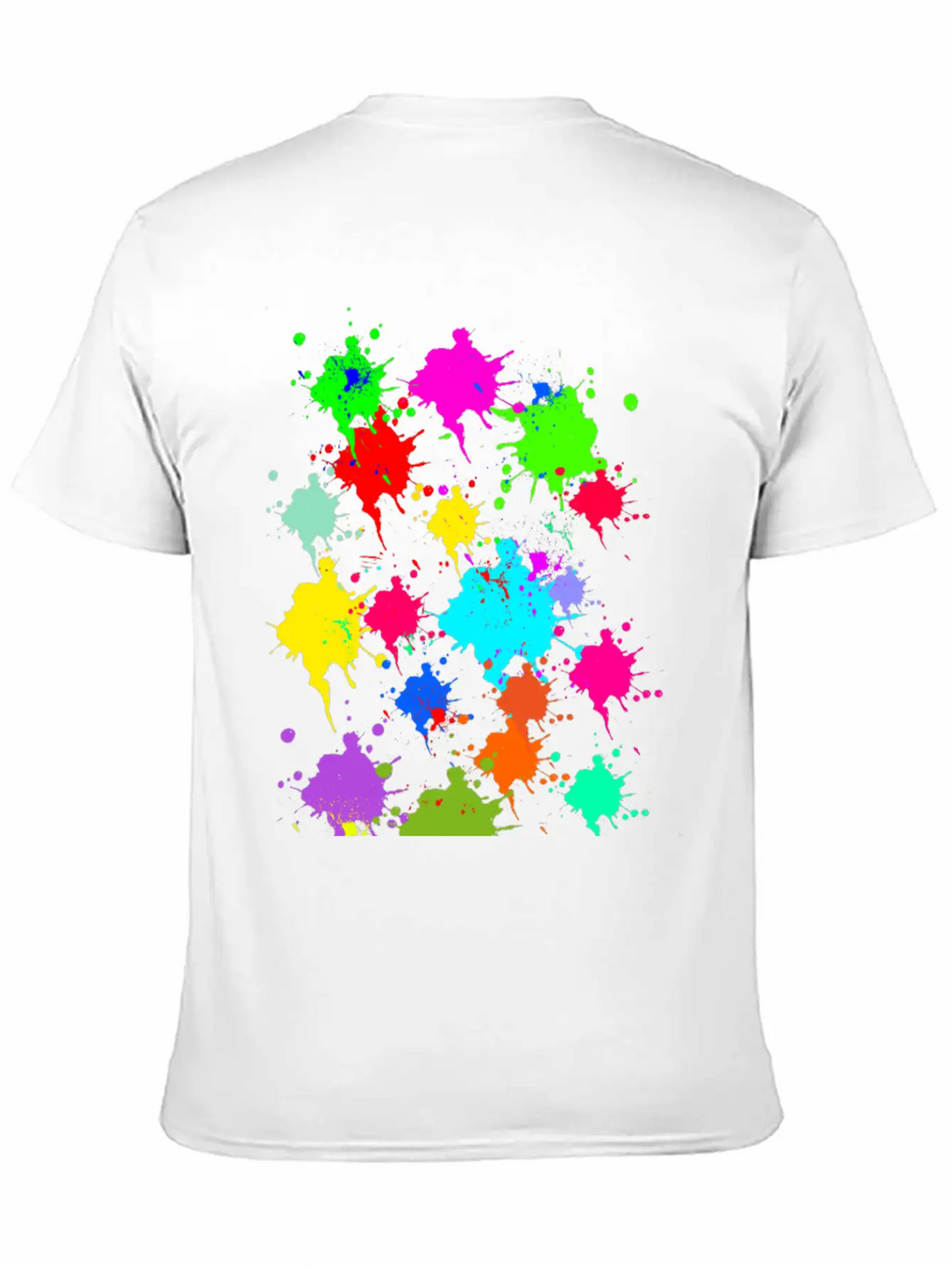Colorful Splash Casual Graphic T-Shirt – Simple And Comfortable Daily Wear