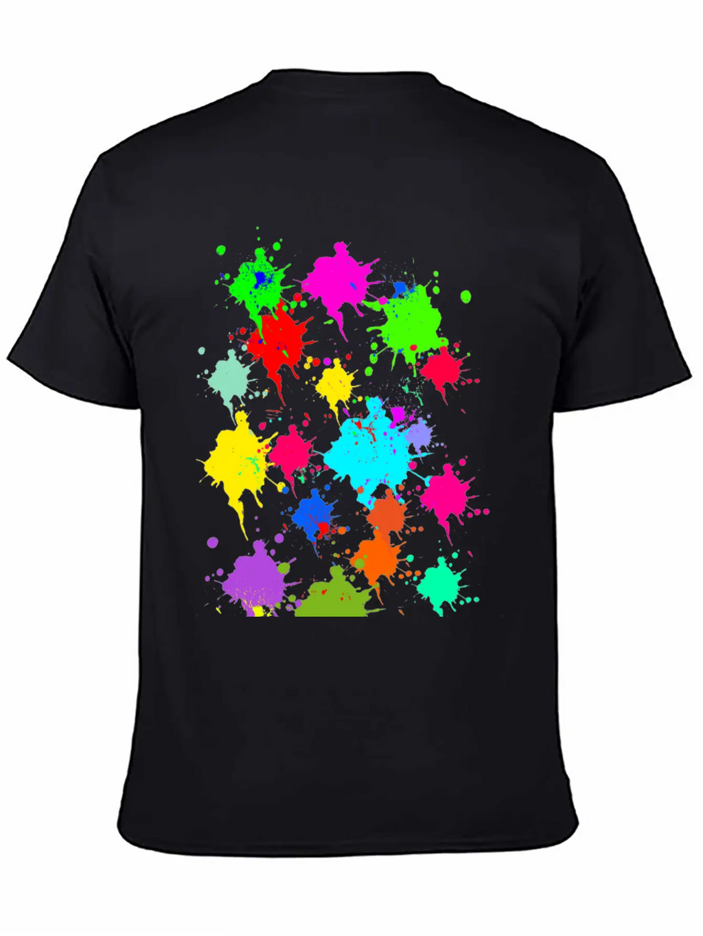Colorful Splash Casual Graphic T-Shirt – Simple And Comfortable Daily Wear