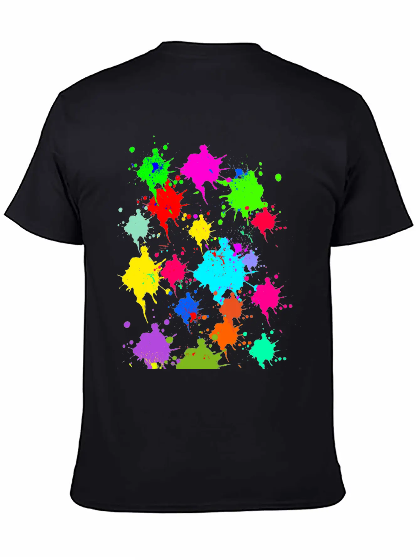 Colorful Splash Casual Graphic T-Shirt – Simple And Comfortable Daily Wear