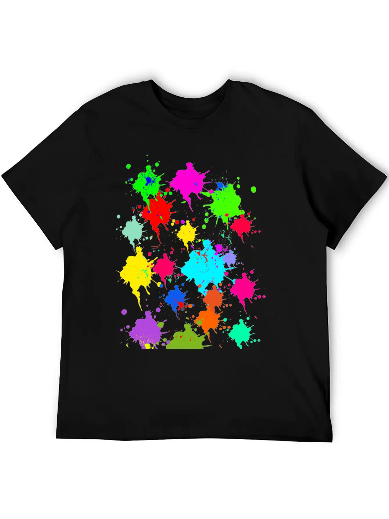 Colorful Splash Casual Graphic T-Shirt – Simple And Comfortable Daily Wear