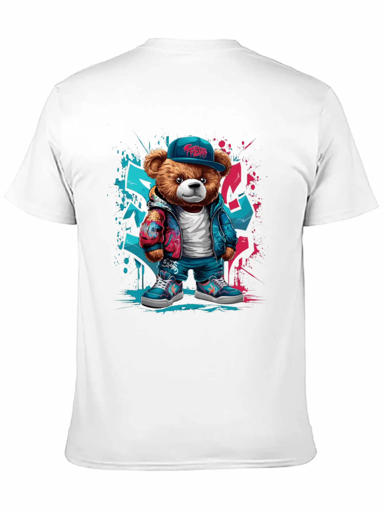 Colorful Teddy Bear Men Women Kids Hip Hop Unisex Casual T-Shirt – Clean Design For Daily Comfort