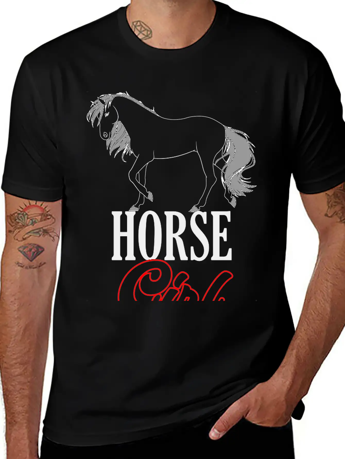 Colors Changeable | Horse Girl Unisex Casual T-Shirt – Clean Design For Daily Comfort