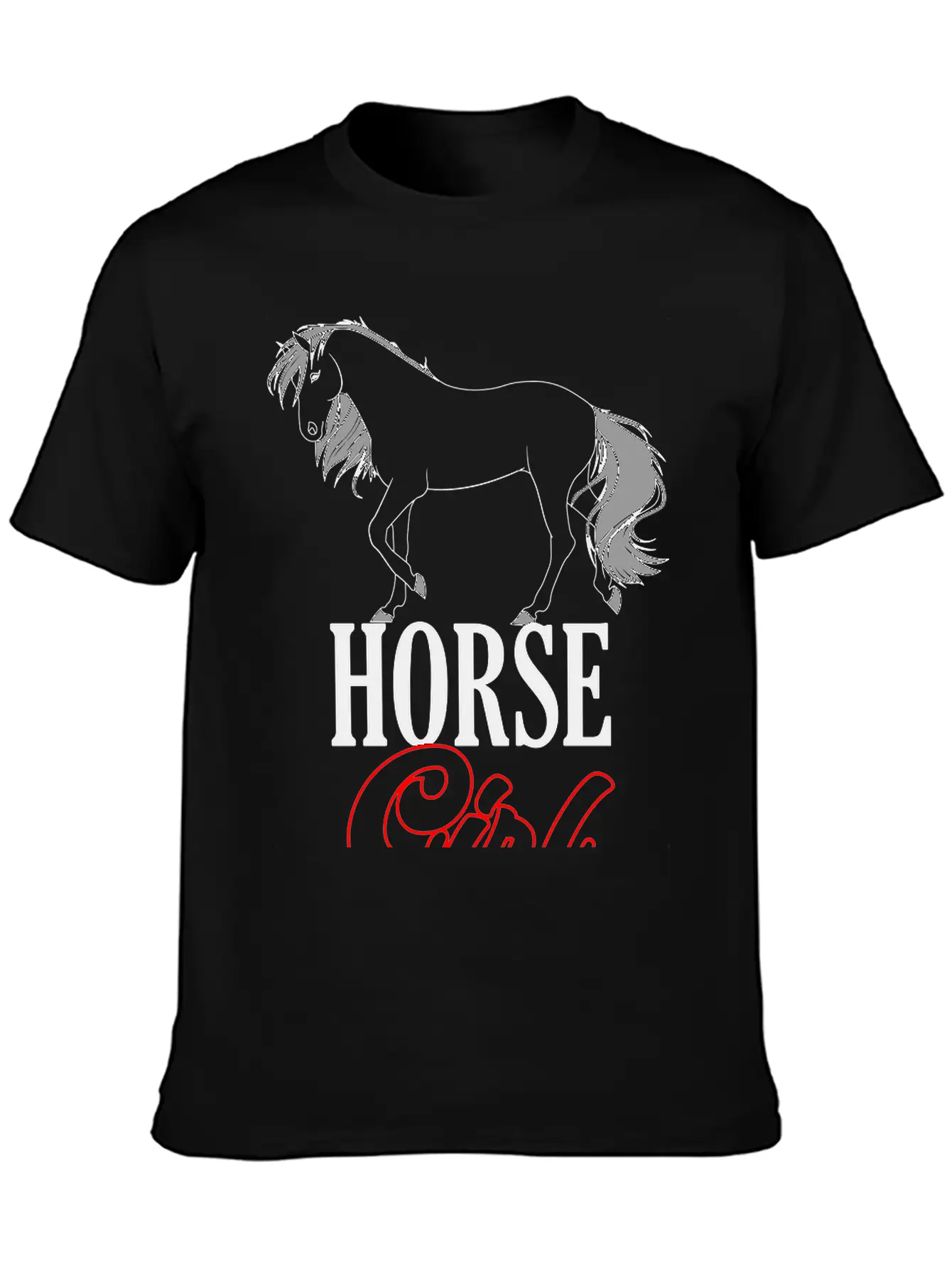 Colors Changeable | Horse Girl Unisex Casual T-Shirt – Clean Design For Daily Comfort