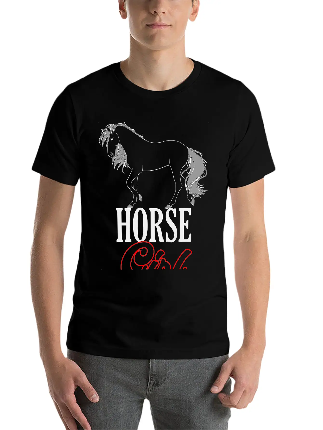 Colors Changeable | Horse Girl Unisex Casual T-Shirt – Clean Design For Daily Comfort