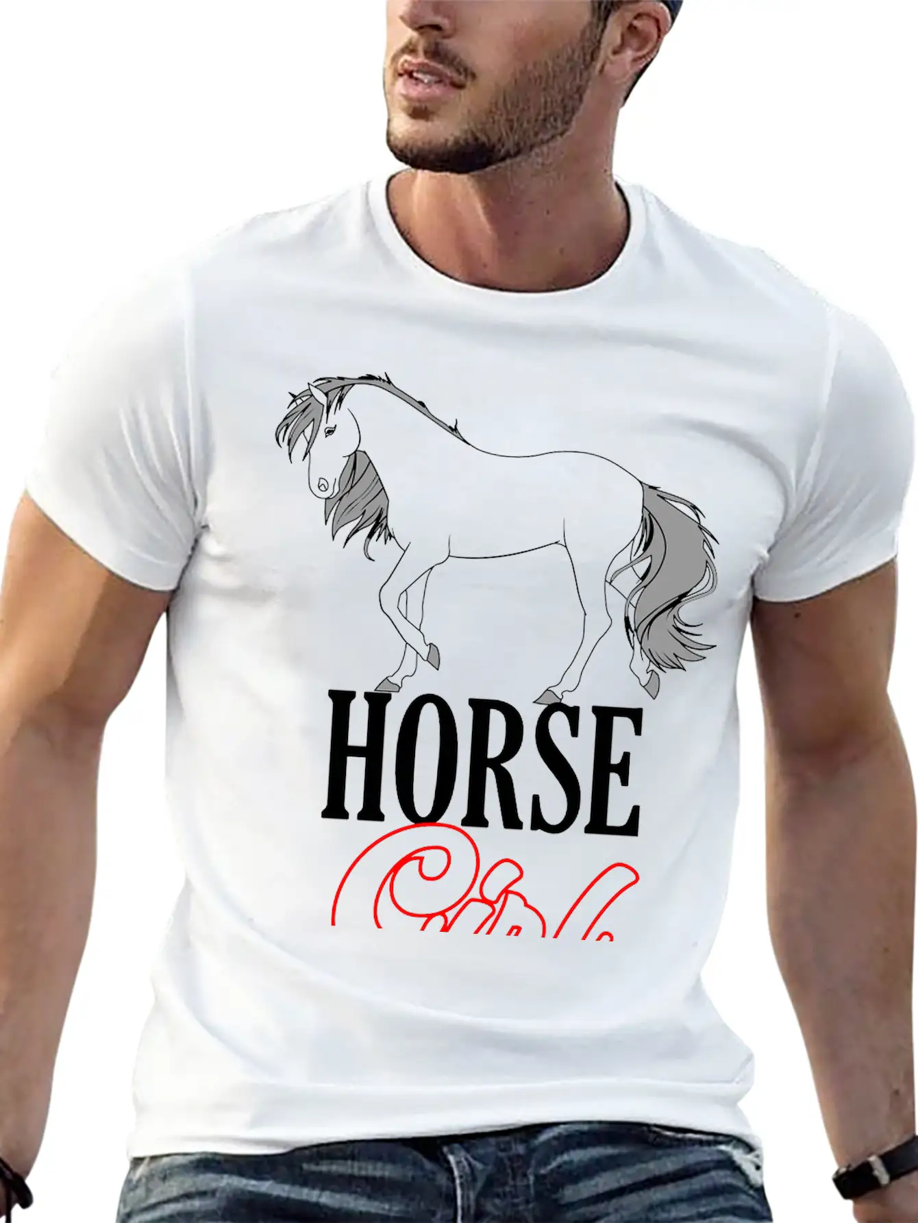 Colors Changeable | Horse Girl Unisex Casual T-Shirt – Clean Design For Daily Comfort