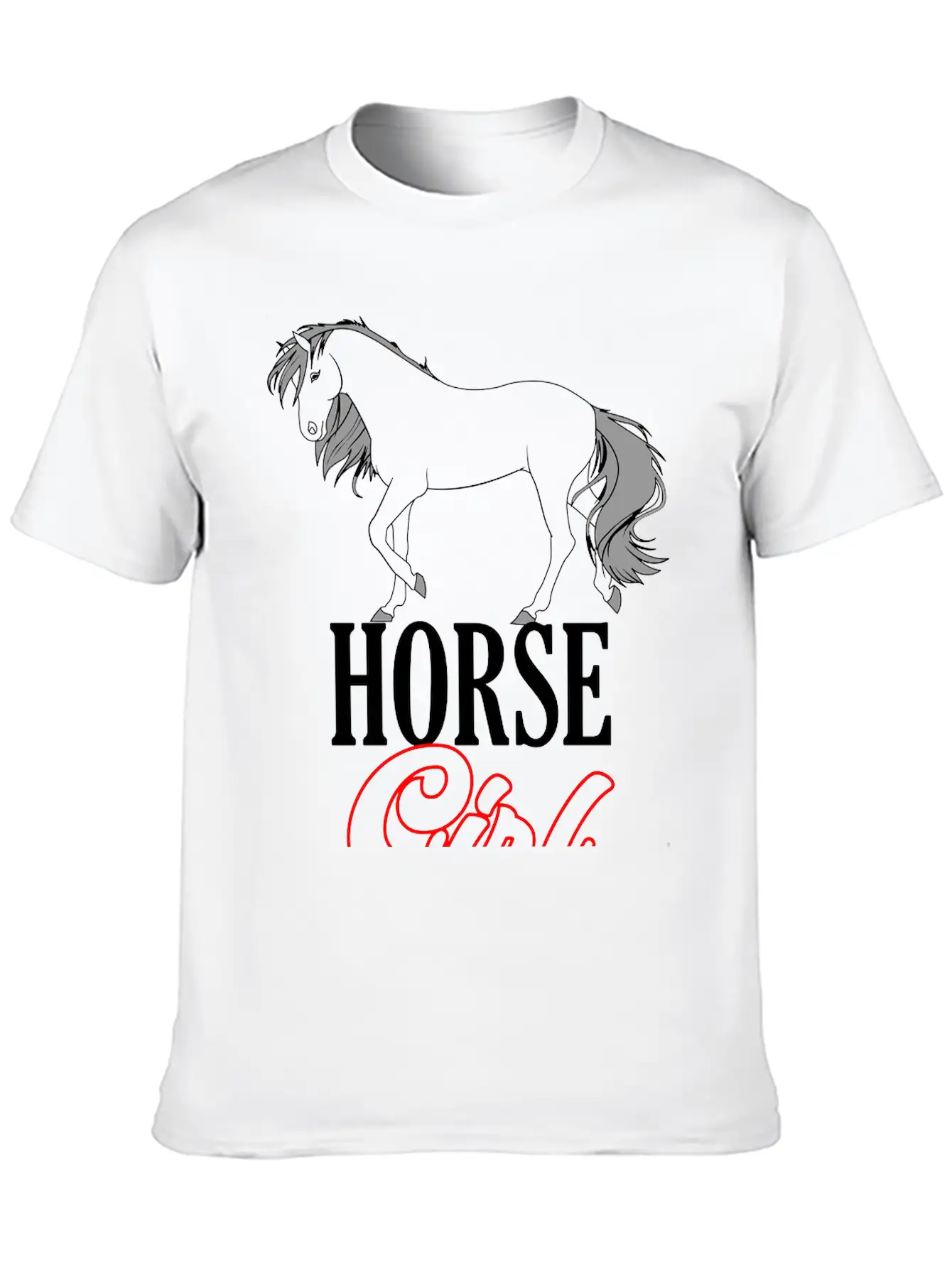 Colors Changeable | Horse Girl Unisex Casual T-Shirt – Clean Design For Daily Comfort