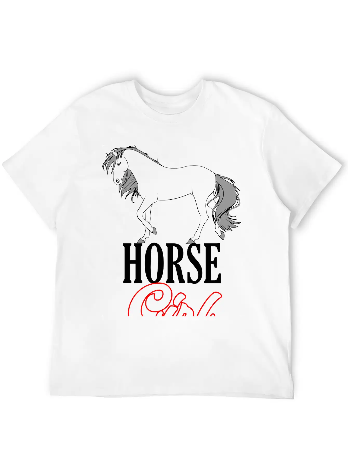 Colors Changeable | Horse Girl Unisex Casual T-Shirt – Clean Design For Daily Comfort