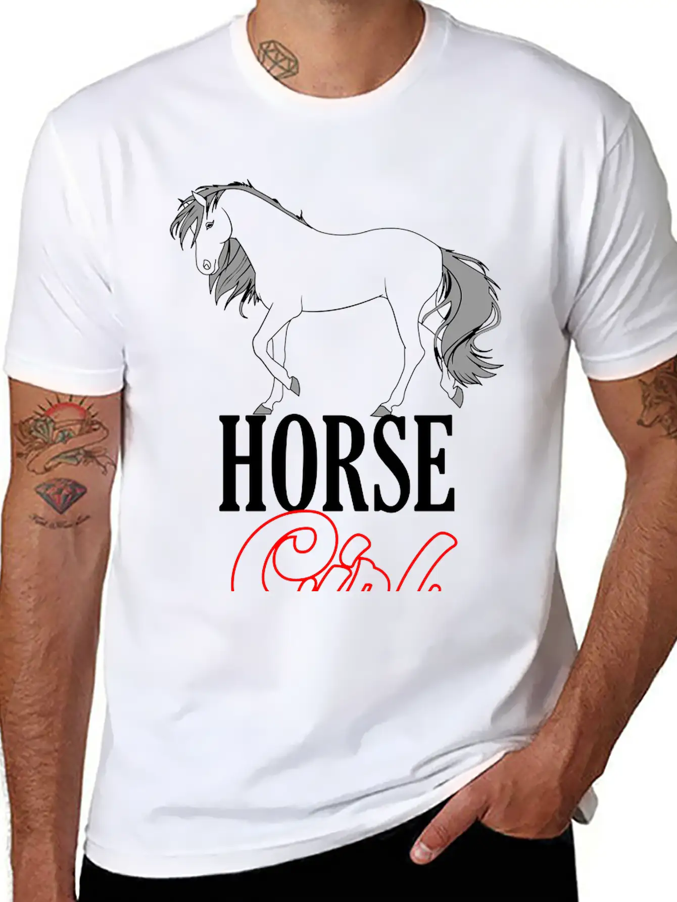 Colors Changeable | Horse Girl Unisex Casual T-Shirt – Clean Design For Daily Comfort