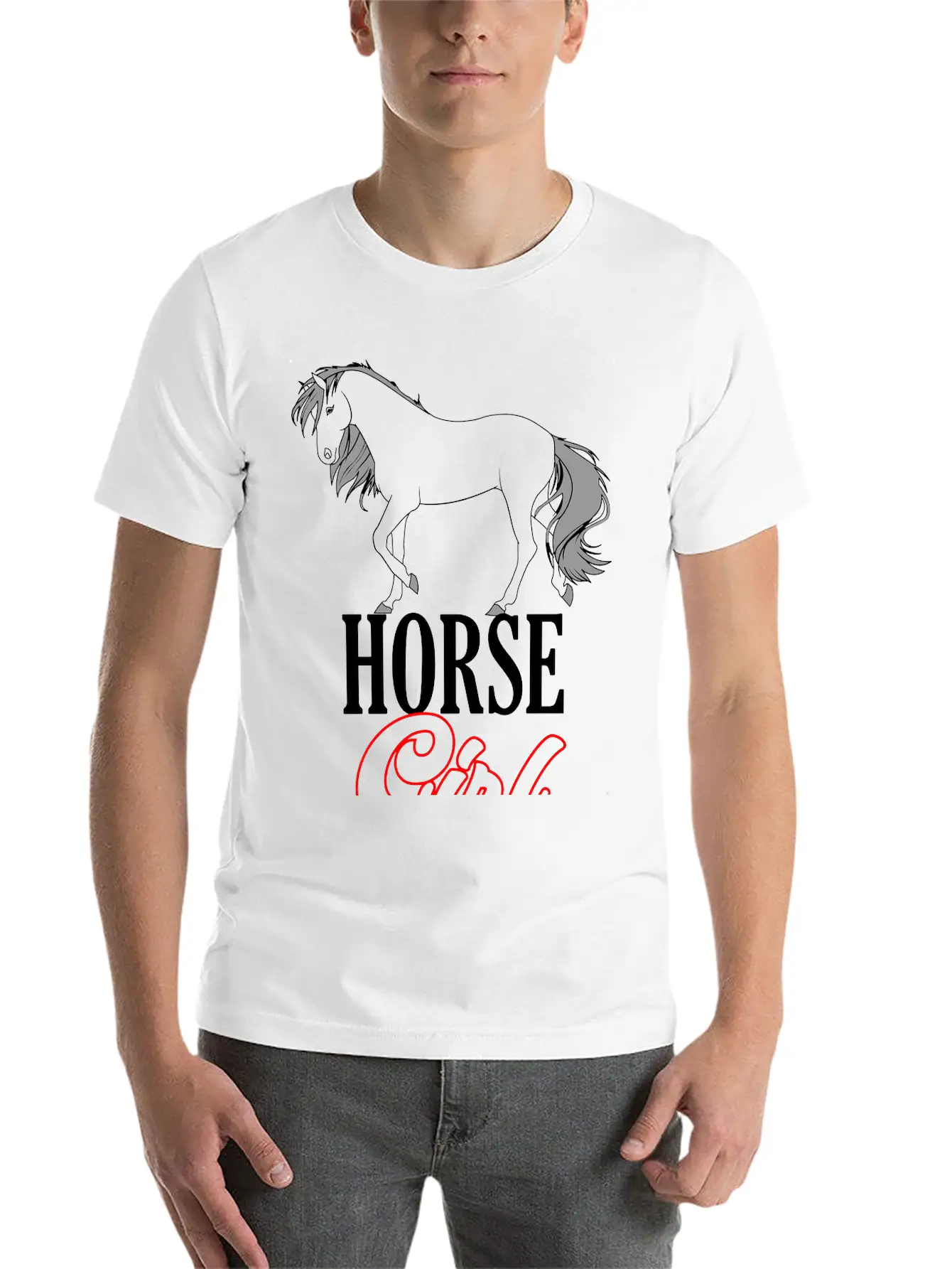 Colors Changeable | Horse Girl Unisex Casual T-Shirt – Clean Design For Daily Comfort