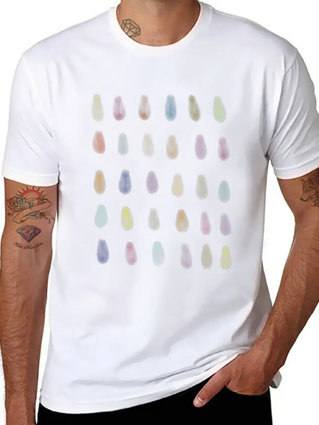 Colour Drop Modern Art V2 Unisex Casual T-Shirt – Clean Design For Daily Comfort