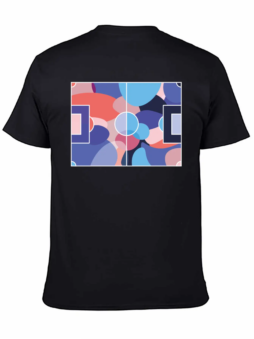 Colourful Soccer Pitch Unisex Casual T-Shirt – Clean Design For Daily Comfort