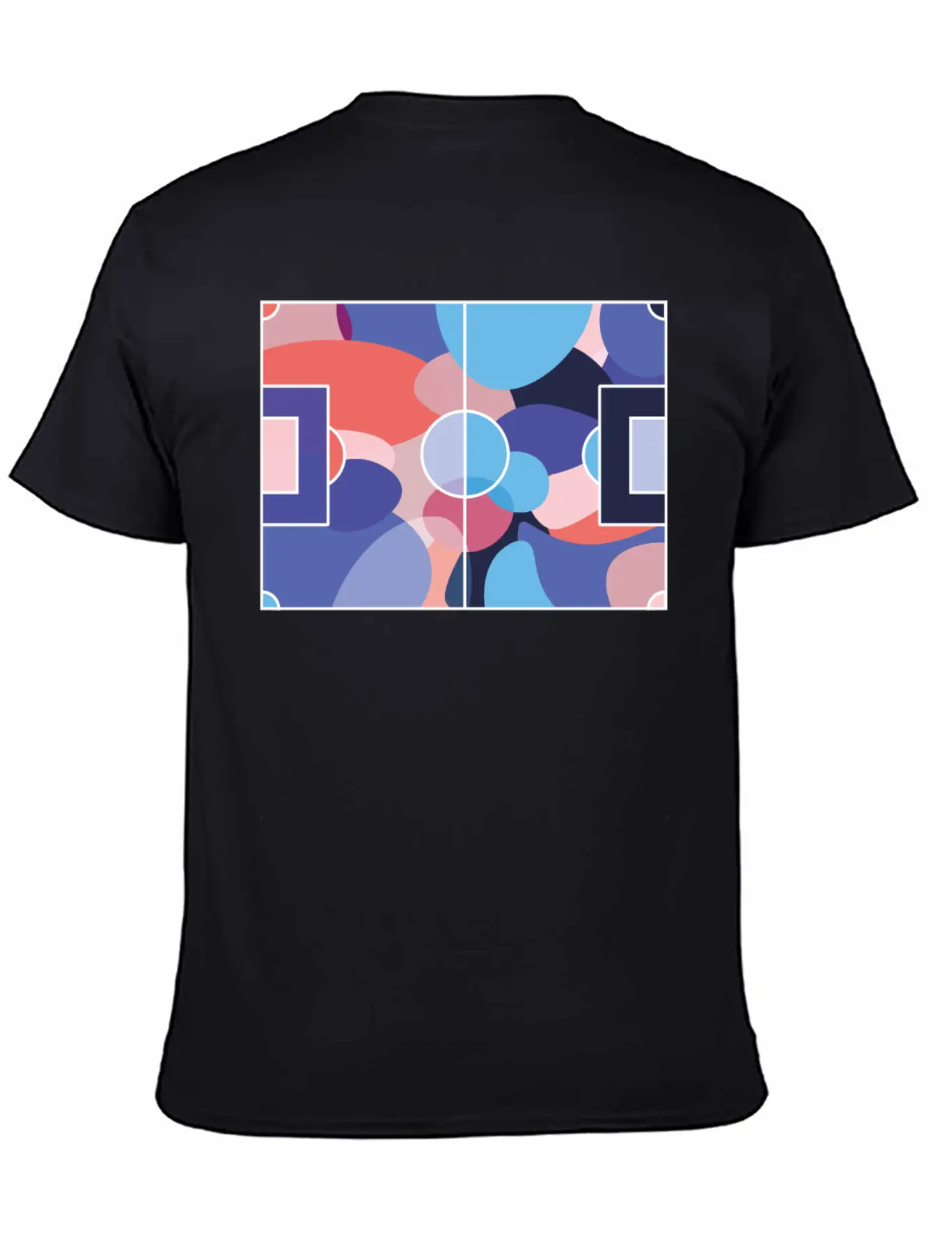 Colourful Soccer Pitch Unisex Casual T-Shirt – Clean Design For Daily Comfort