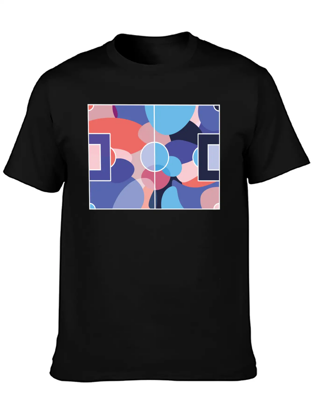 Colourful Soccer Pitch Unisex Casual T-Shirt – Clean Design For Daily Comfort