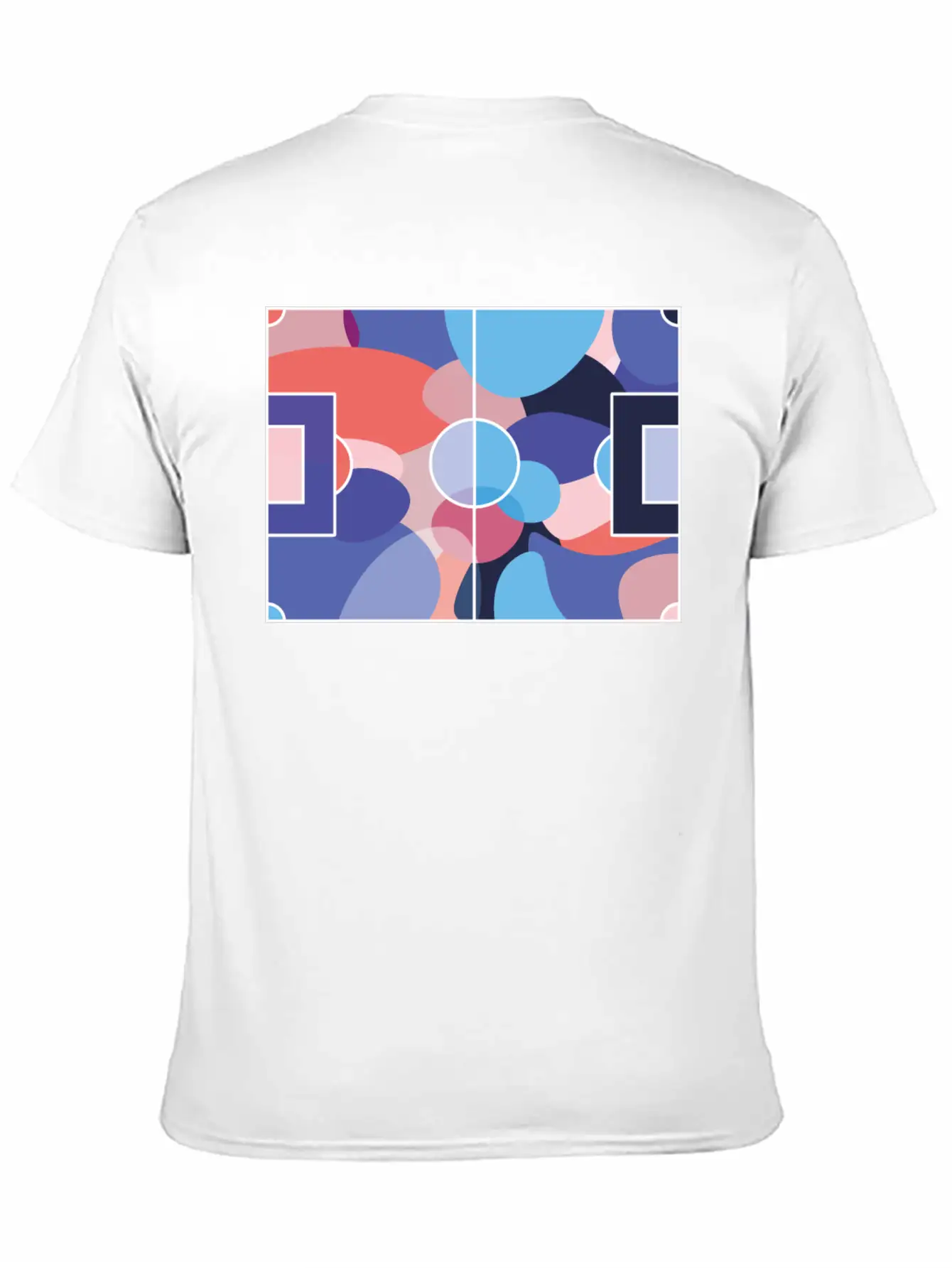 Colourful Soccer Pitch Unisex Casual T-Shirt – Clean Design For Daily Comfort