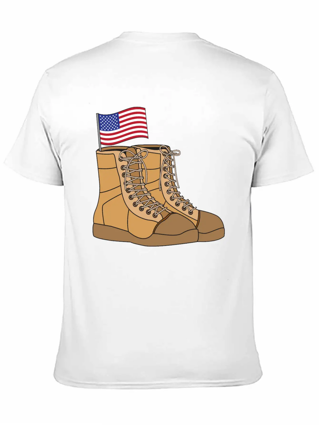 Combat Boots With Flag Unisex Casual T-Shirt – Clean Design For Daily Comfort