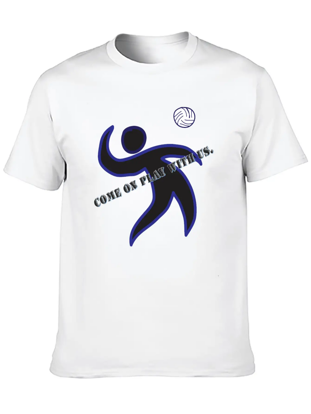 Come On Play With Us Unisex Short Sleeve Soft Cotton T-Shirt – Casual Everyday Wear