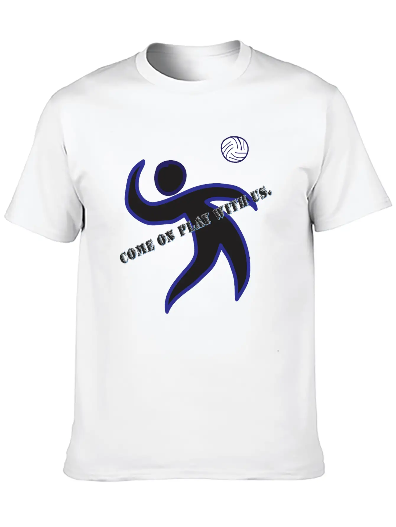 Come On Play With Us Unisex Short Sleeve Soft Cotton T-Shirt – Casual Everyday Wear