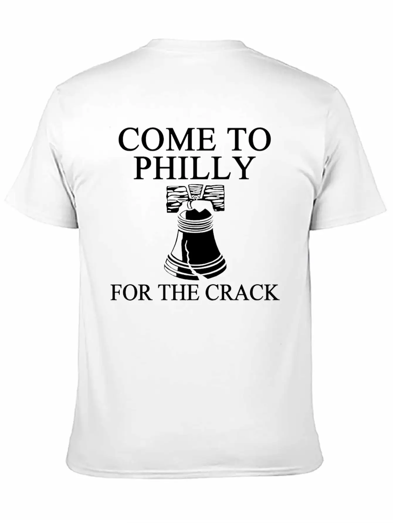 Come To Philly For Crack 1 Balck Breathable Soft Cotton T-Shirt – Timeless Casual Look