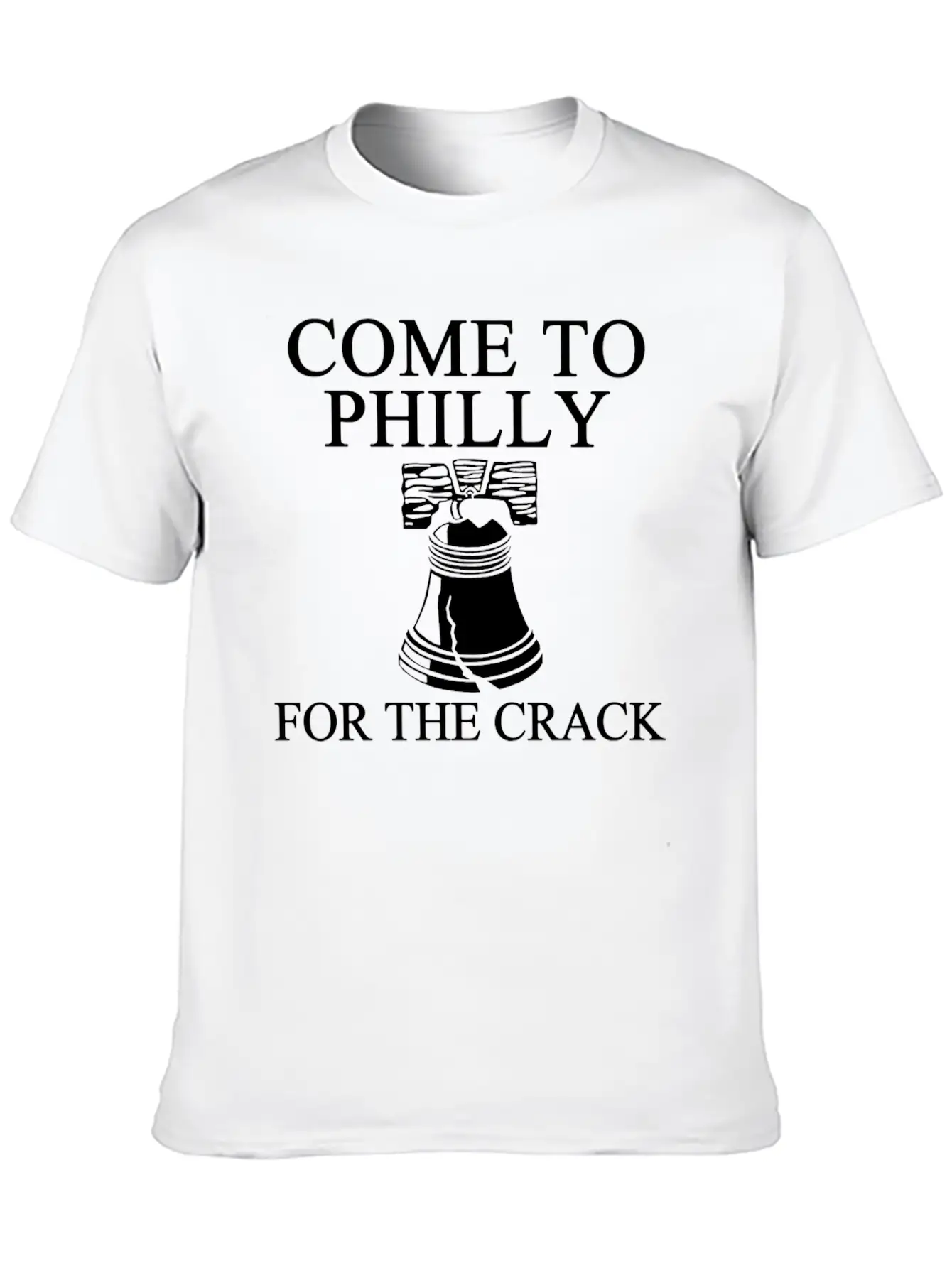 Come To Philly For Crack 1 Balck Breathable Soft Cotton T-Shirt – Timeless Casual Look