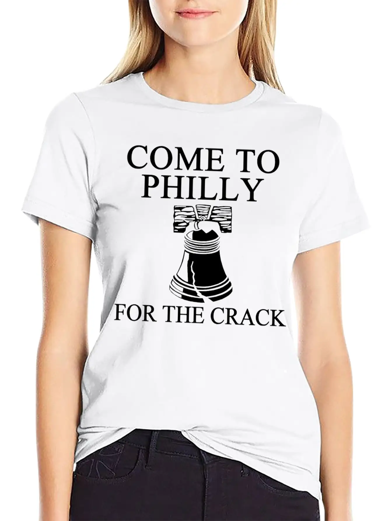 Come To Philly For Crack 1 Balck Breathable Soft Cotton T-Shirt – Timeless Casual Look