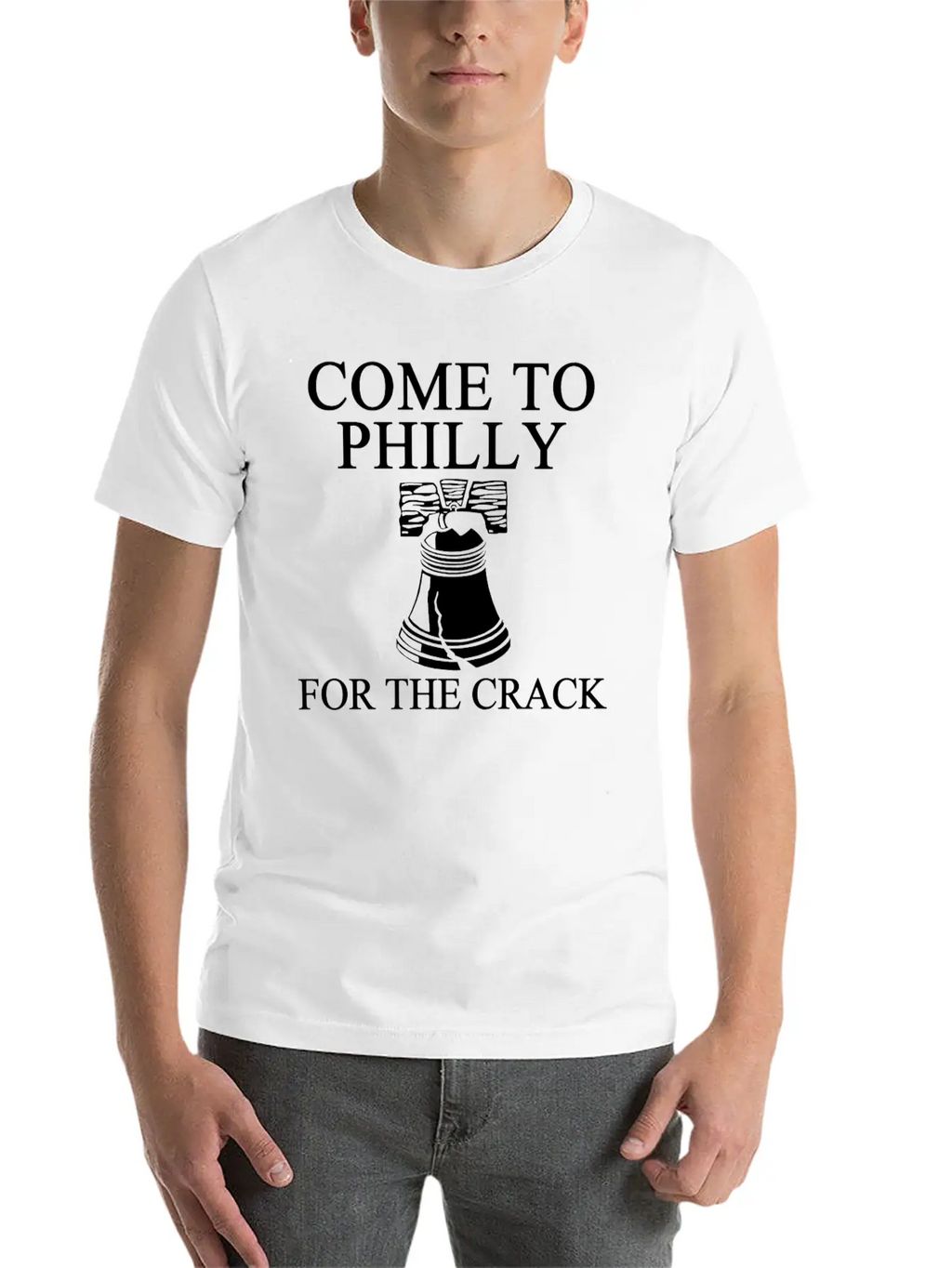 Come To Philly For Crack 1 Balck Breathable Soft Cotton T-Shirt – Timeless Casual Look