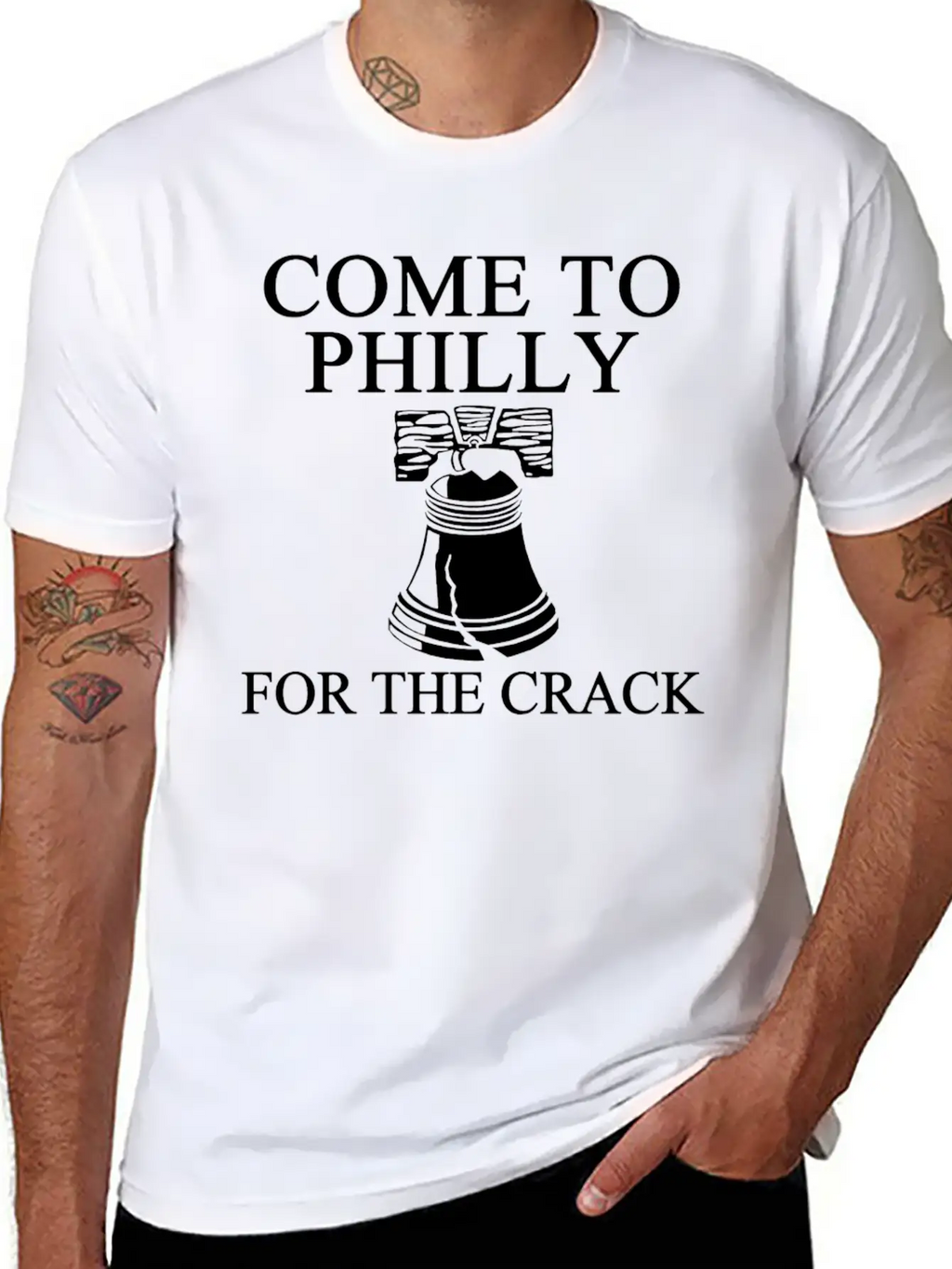 Come To Philly For Crack 1 Balck Breathable Soft Cotton T-Shirt – Timeless Casual Look
