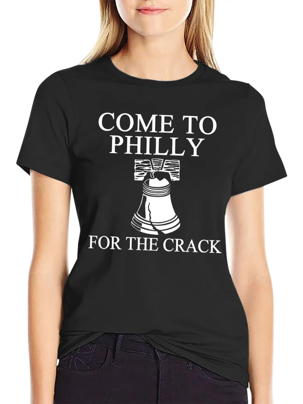 Come To Philly For Crack 1 Balck Breathable Soft Cotton T-Shirt – Timeless Casual Look