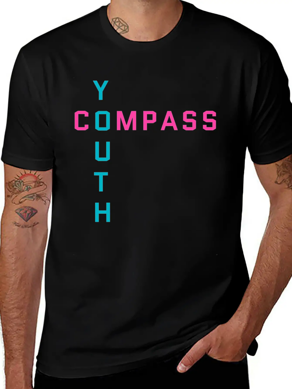 Compass Cross Unisex Casual T-Shirt – Clean Design For Daily Comfort