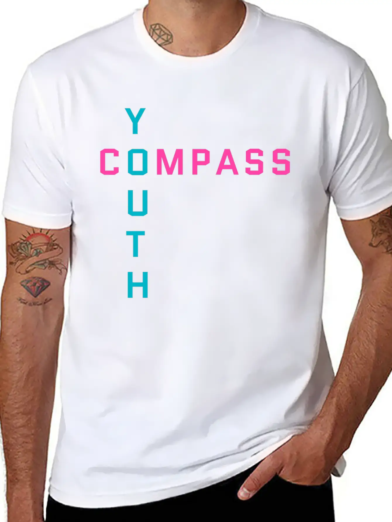 Compass Cross Unisex Casual T-Shirt – Clean Design For Daily Comfort