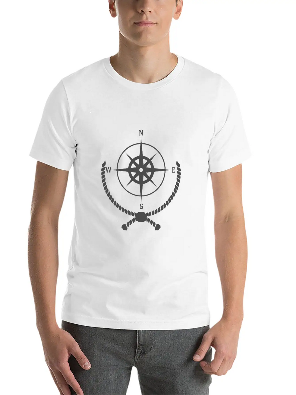 Compass Unisex Casual T-Shirt – Clean Design For Daily Comfort