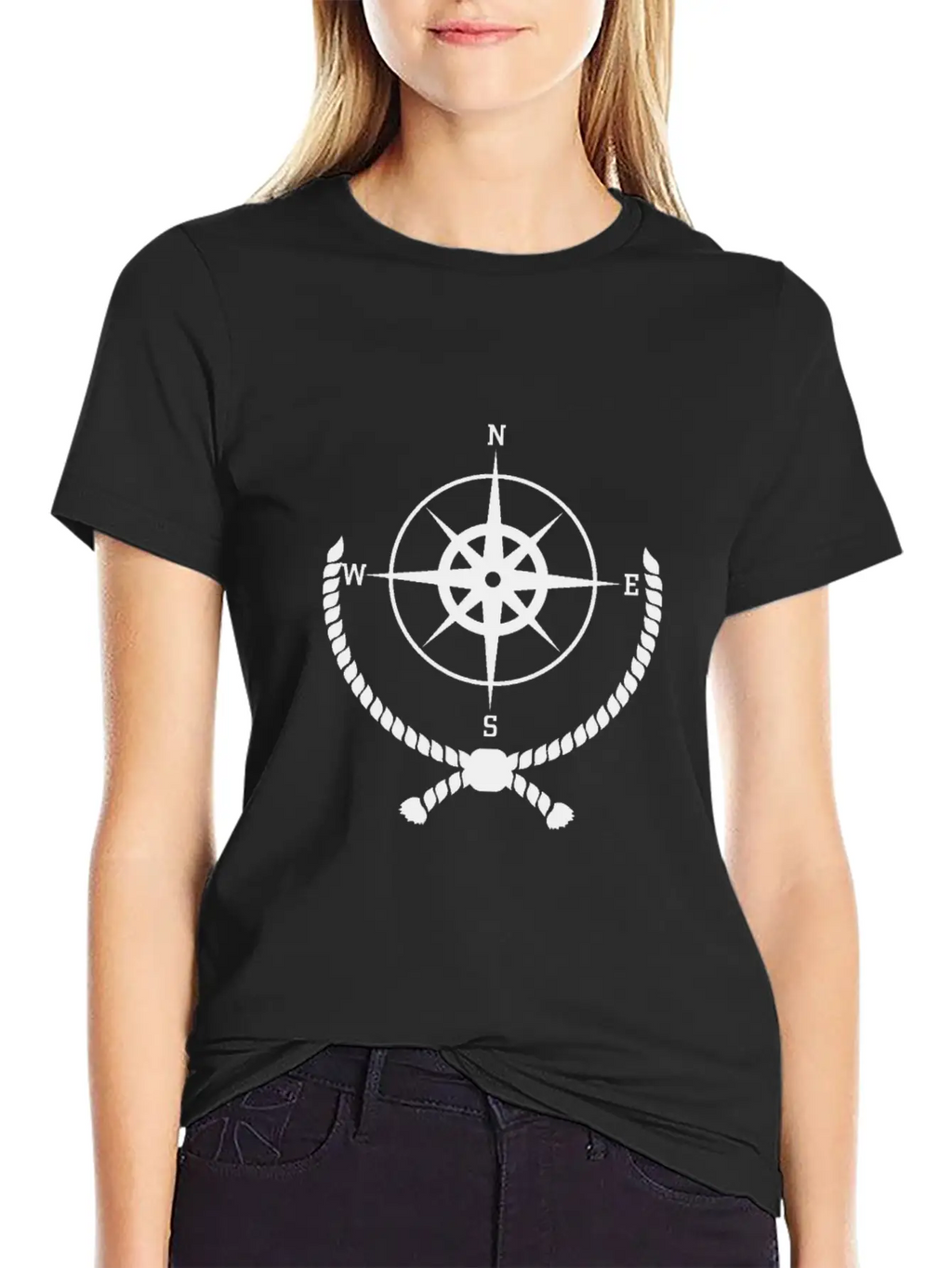Compass Unisex Casual T-Shirt – Clean Design For Daily Comfort