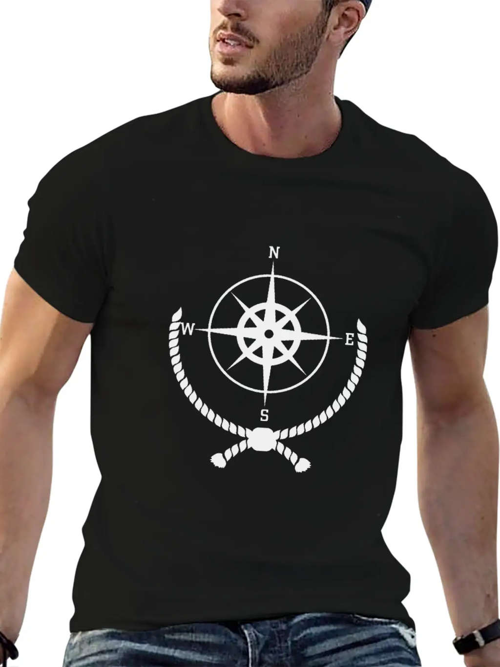 Compass Unisex Casual T-Shirt – Clean Design For Daily Comfort