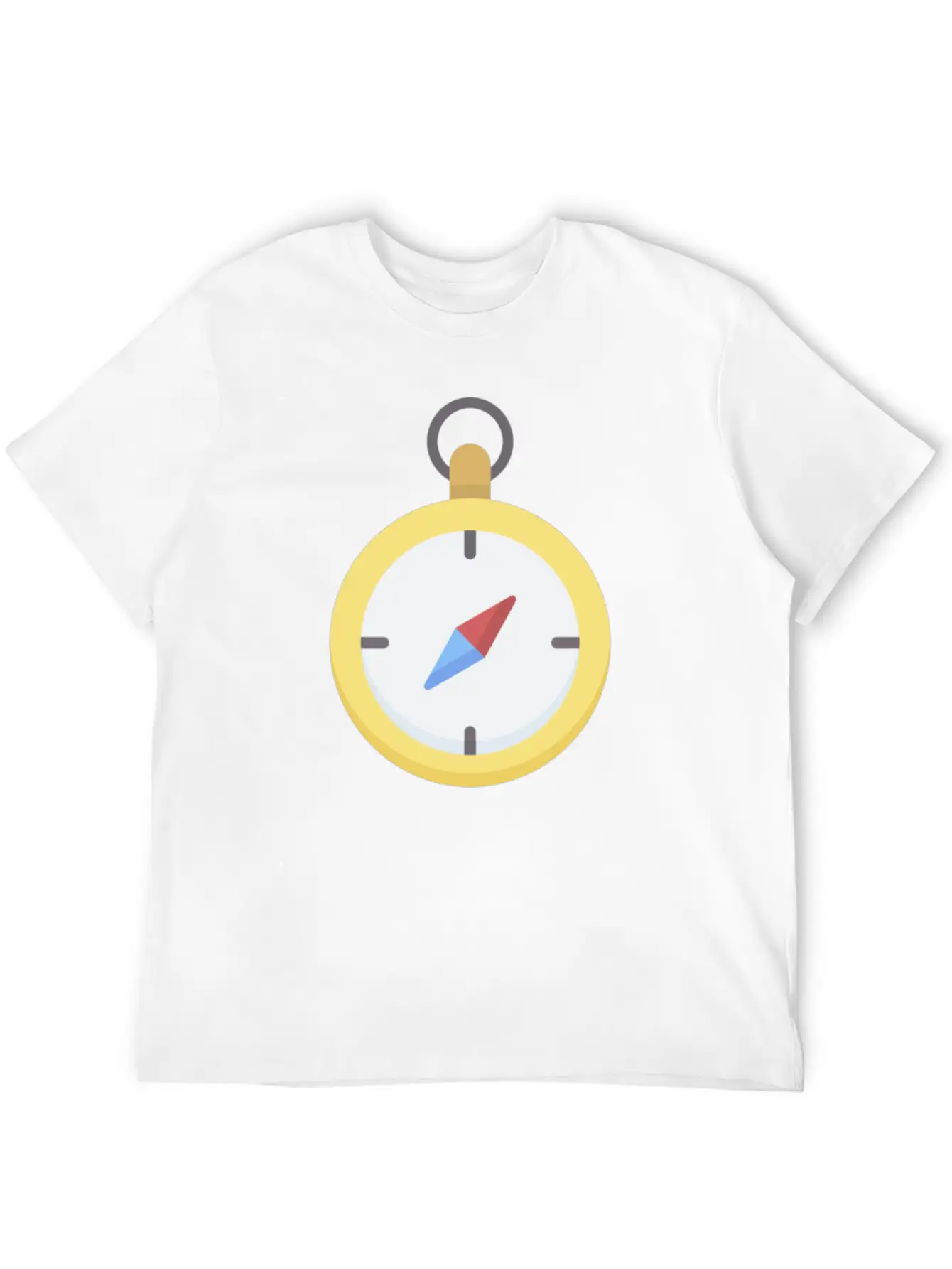 Compass Unisex Short Sleeve Soft Cotton T-Shirt – Casual Everyday Wear