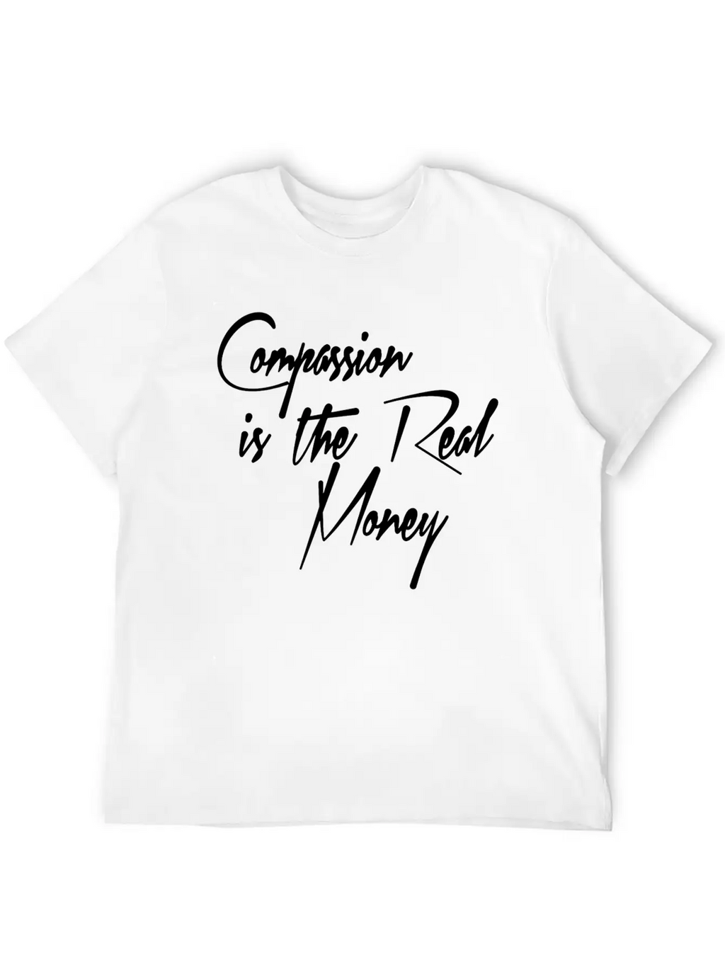 COMPASSION Breathable Soft Cotton T-Shirt – Timeless Casual Look