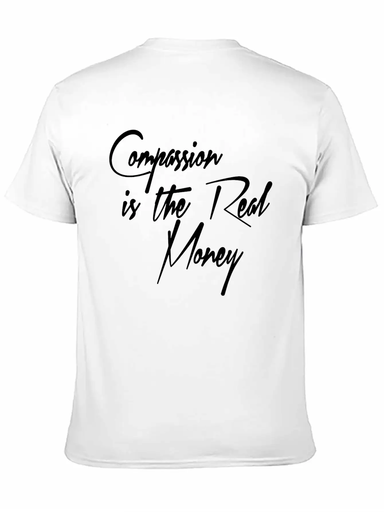 COMPASSION Breathable Soft Cotton T-Shirt – Timeless Casual Look