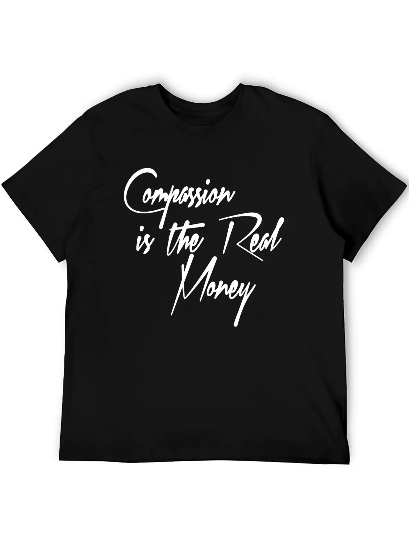 COMPASSION Breathable Soft Cotton T-Shirt – Timeless Casual Look