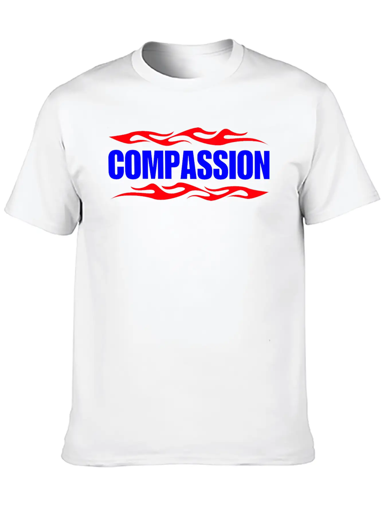 COMPASSION Casual Graphic T-Shirt – Simple And Comfortable Daily Wear