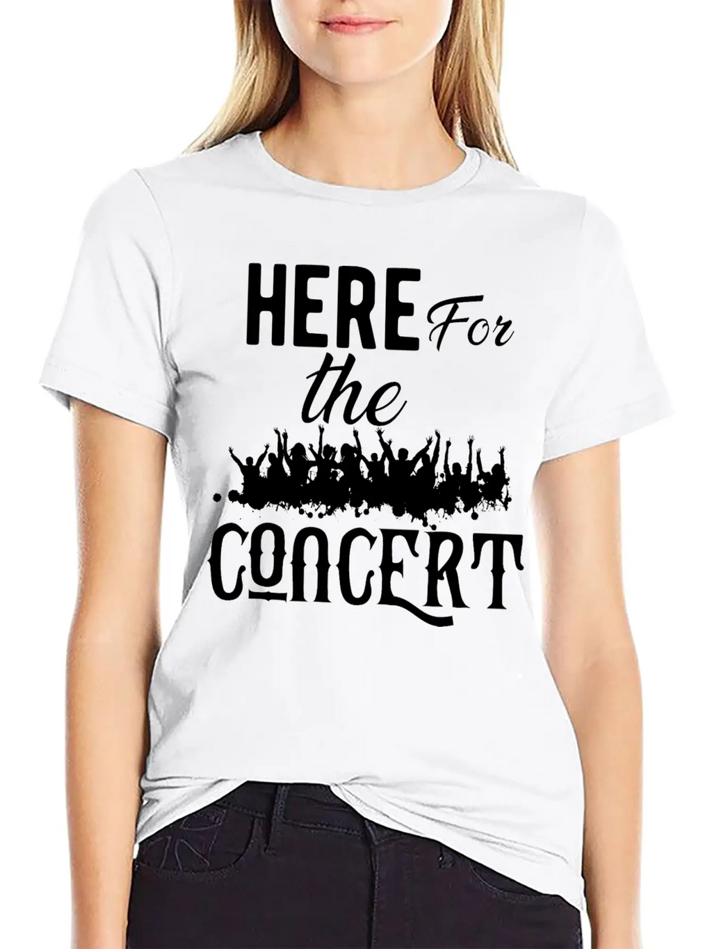 Concert - Here For The Concert Unisex Casual T-Shirt – Clean Design For Daily Comfort