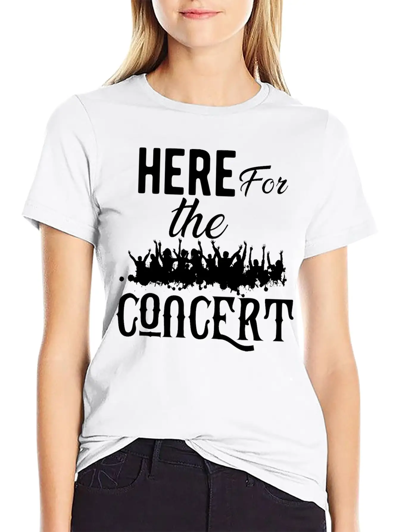 Concert - Here For The Concert Unisex Casual T-Shirt – Clean Design For Daily Comfort