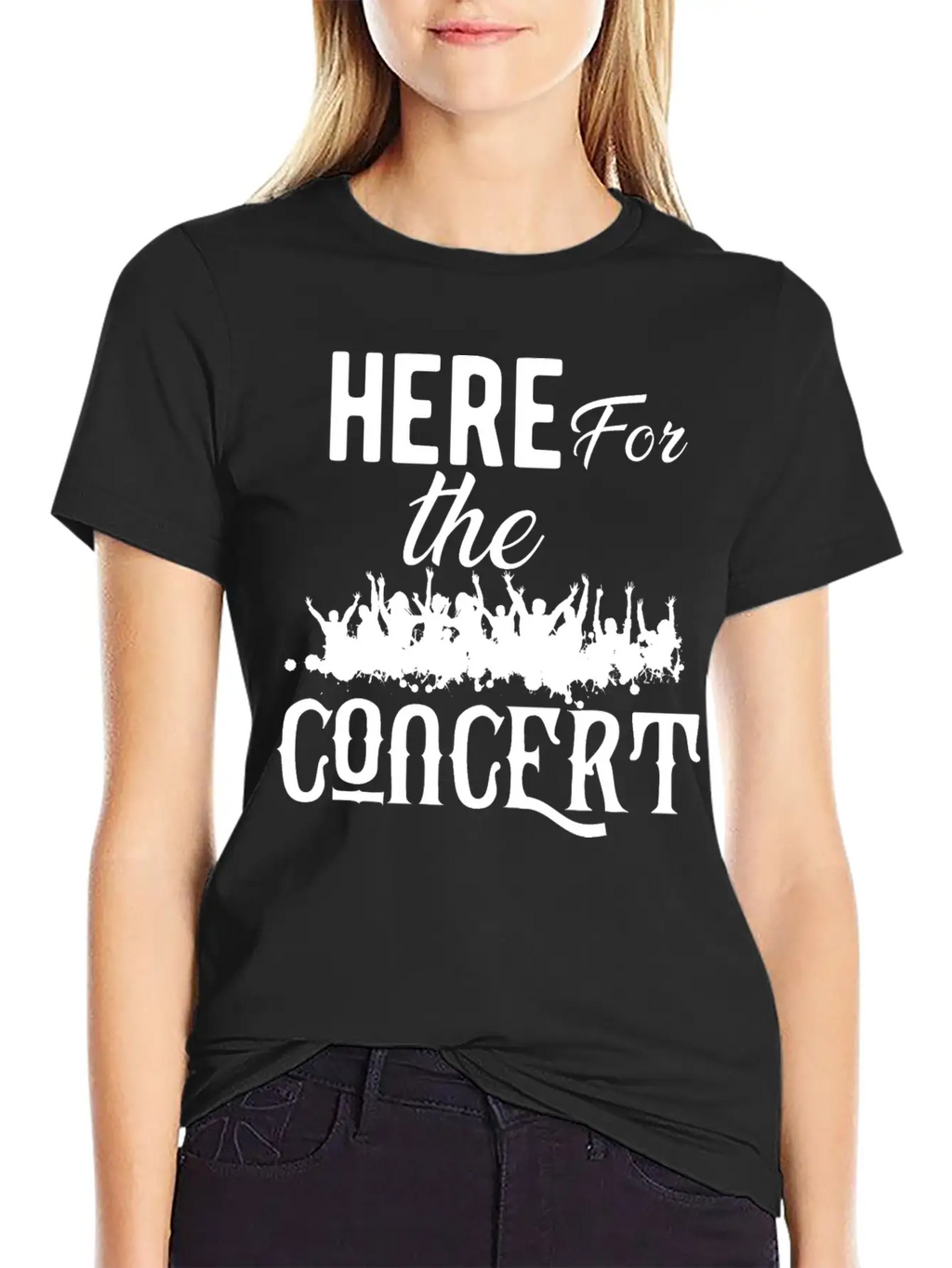 Concert - Here For The Concert Unisex Casual T-Shirt – Clean Design For Daily Comfort