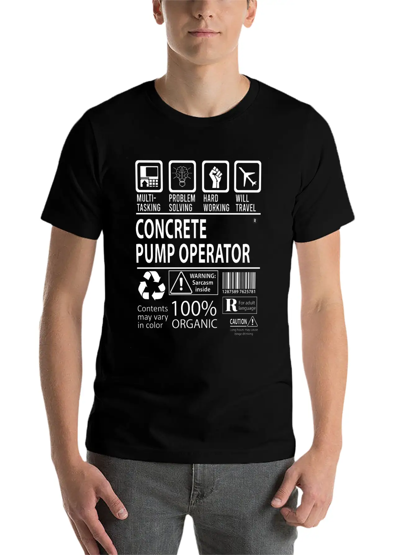 Concrete Pump Operator T Shirt - Multitasking Job Casual Graphic T-Shirt – Simple And Comfortable Daily Wear