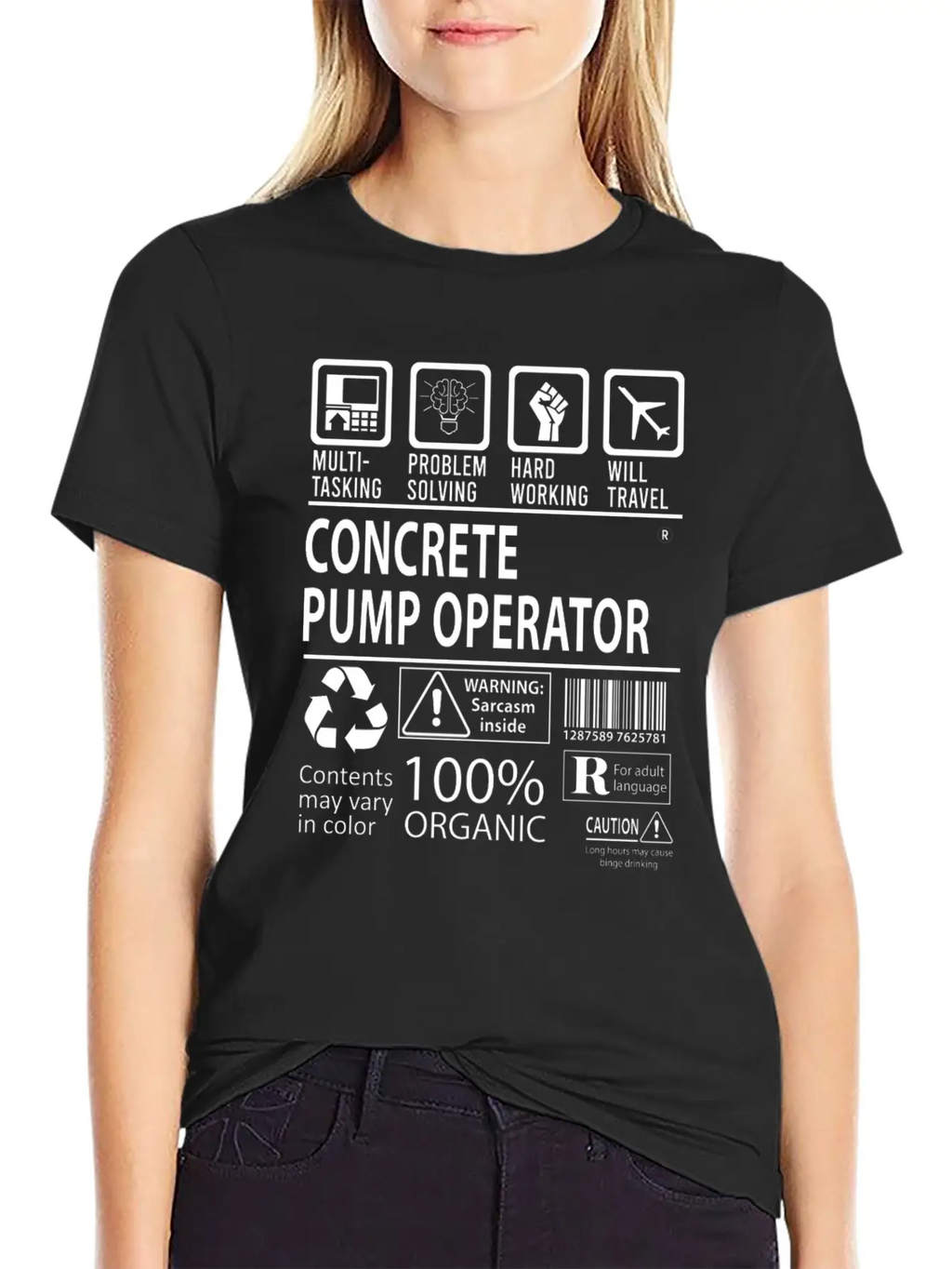 Concrete Pump Operator T Shirt - Multitasking Job Casual Graphic T-Shirt – Simple And Comfortable Daily Wear