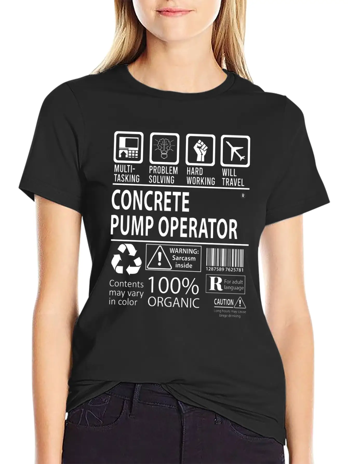 Concrete Pump Operator T Shirt - Multitasking Job Casual Graphic T-Shirt – Simple And Comfortable Daily Wear