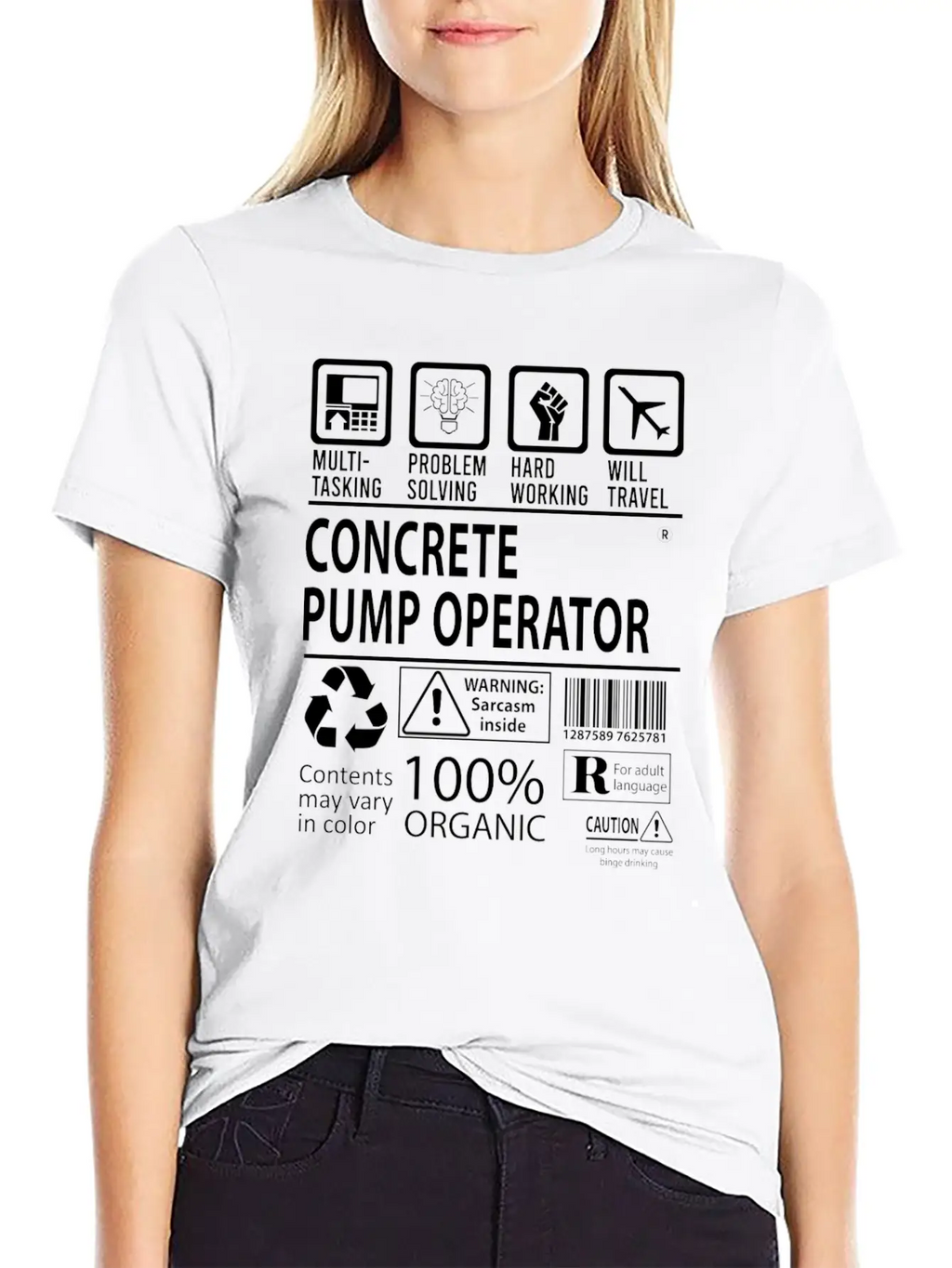 Concrete Pump Operator T Shirt - Multitasking Job Casual Graphic T-Shirt – Simple And Comfortable Daily Wear