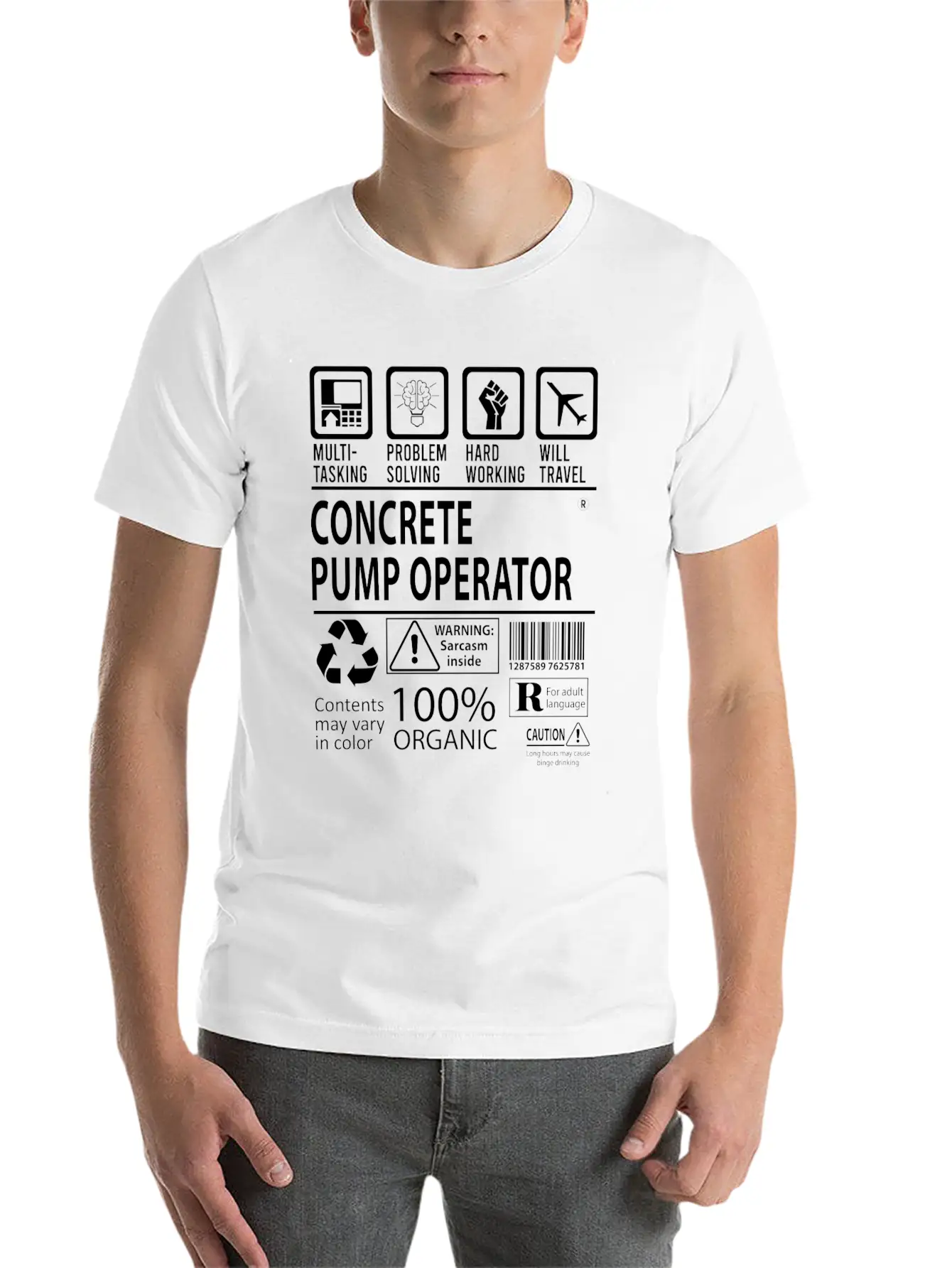 Concrete Pump Operator T Shirt - Multitasking Job Casual Graphic T-Shirt – Simple And Comfortable Daily Wear