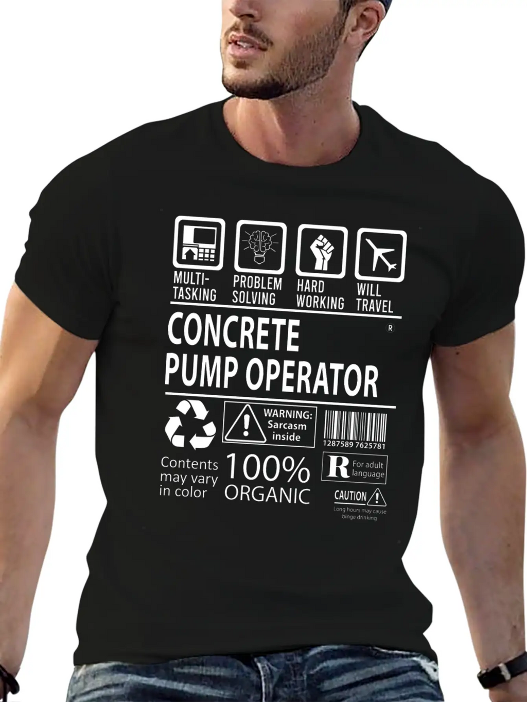 Concrete Pump Operator T Shirt - Multitasking Job Casual Graphic T-Shirt – Simple And Comfortable Daily Wear