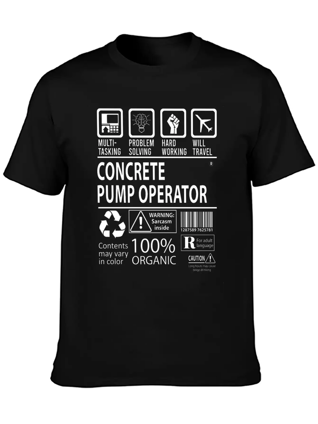 Concrete Pump Operator T Shirt - Multitasking Job Casual Graphic T-Shirt – Simple And Comfortable Daily Wear