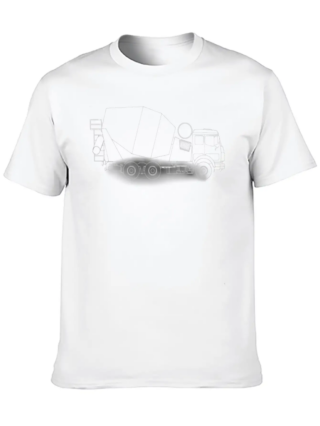 Concrete Truck Casual Graphic T-Shirt – Simple And Comfortable Daily Wear