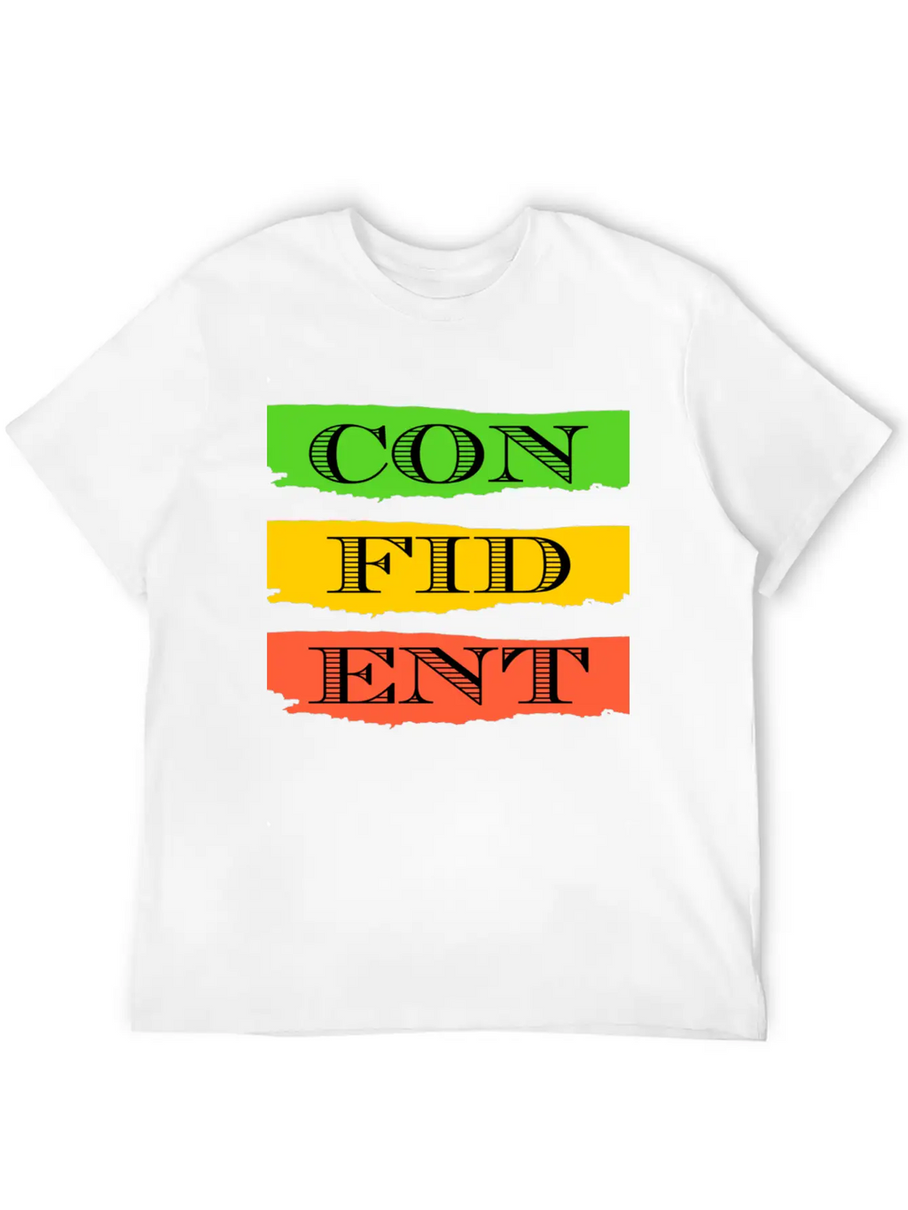 Confident Unisex Short Sleeve Soft Cotton T-Shirt – Casual Everyday Wear